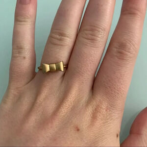 Madewell Gold Bow Ring